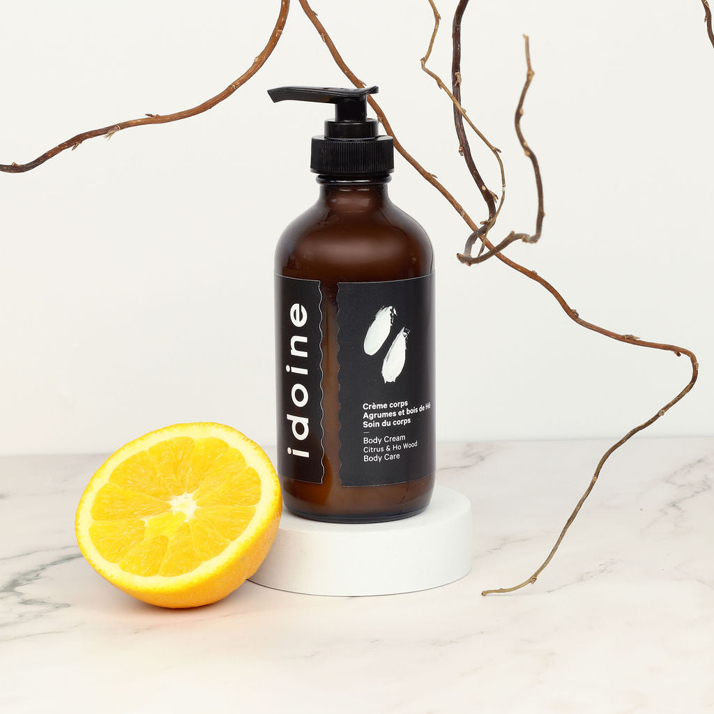 Crème corps agrumes et bois de Hô - format écologique