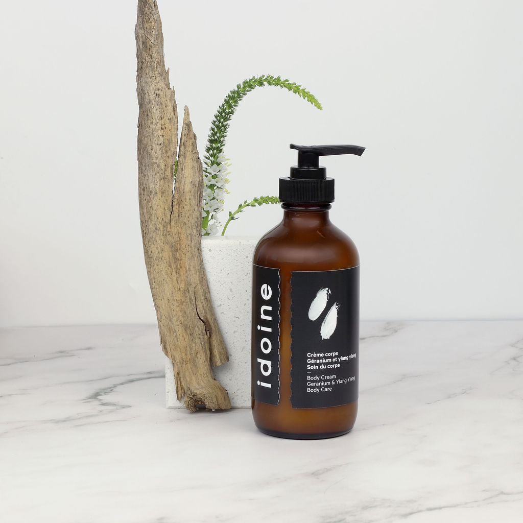Crème corps géranium et ylang ylang - format écologique