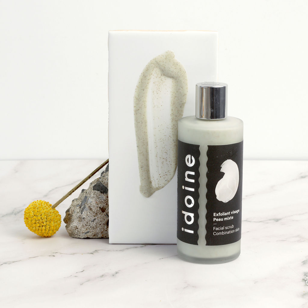 Combination skin facial scrub