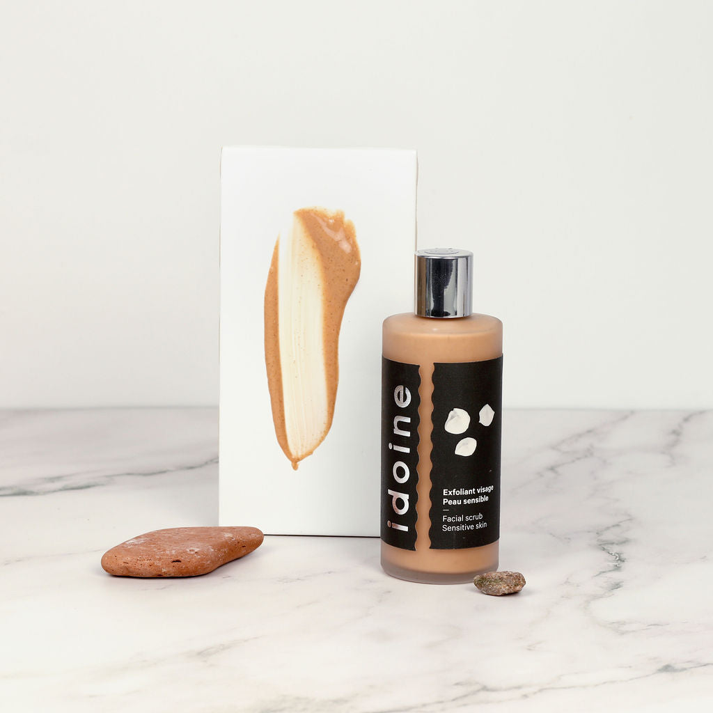 Sensitive skin facial scrub