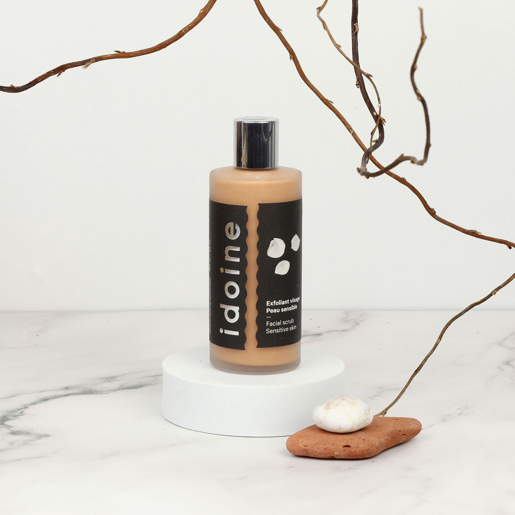 Sensitive skin facial scrub